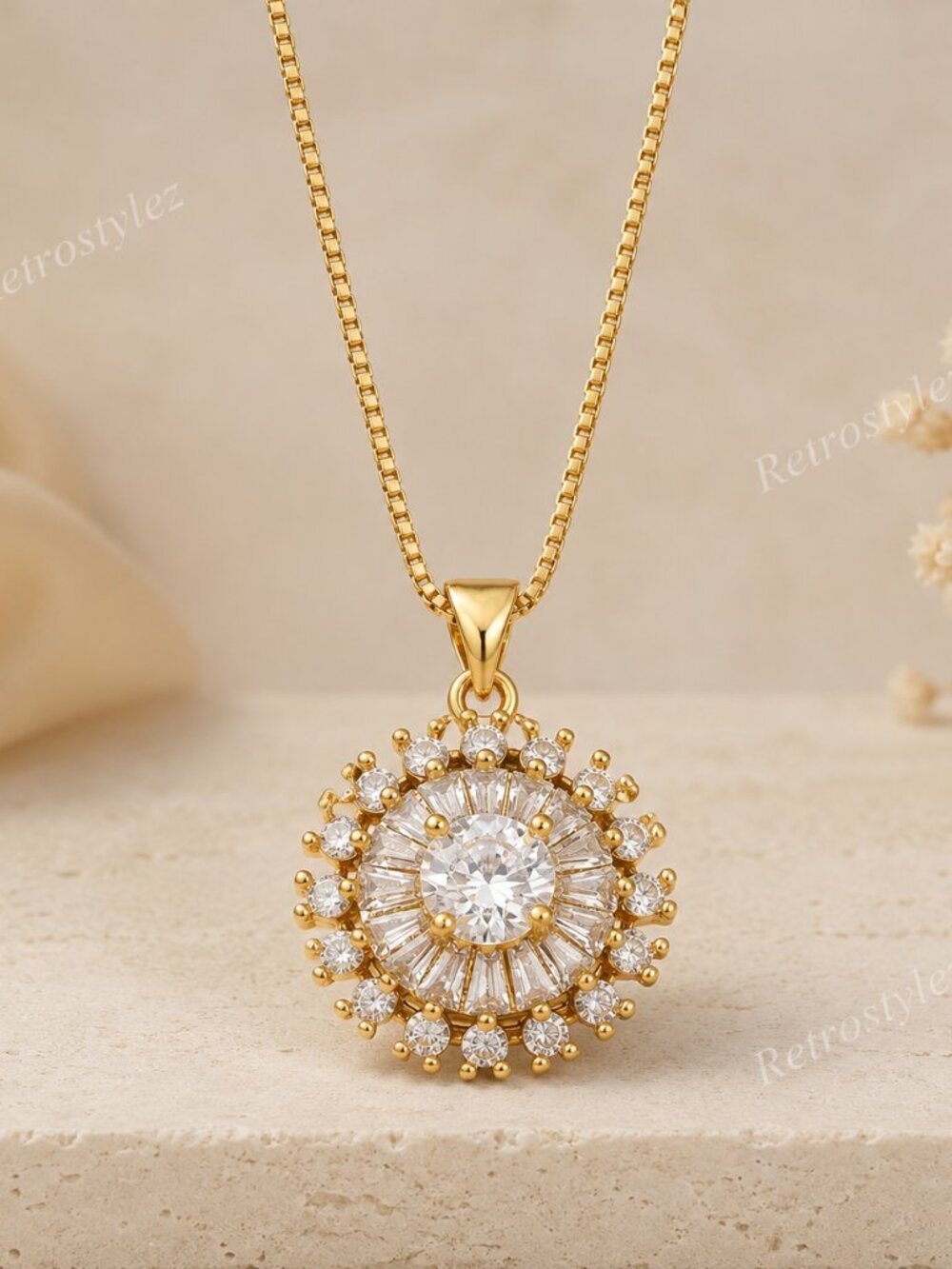 14K Gold Womens 2ct Diamond Pendant Necklace Ladies New 14 Karat Silver Jewelry